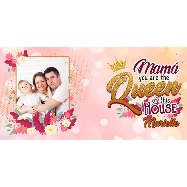 Mama you are the Queen of this House, Photo Frame with Customizable Image and Personalized Name, Mother's Day - MOM-003 Thumbnail