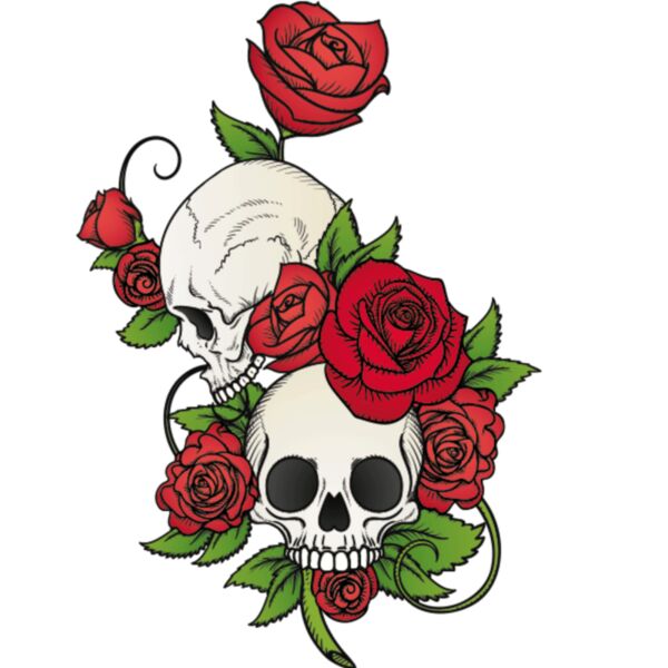 Design Book Adult - Skull Roses - AD33 Thumbnail