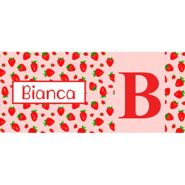 Fruits Background Pattern, Full Print Background with Name, Editable Name, Strawberry Pattern, Fruits Pattern, Fruit Pattern, Pink Pattern, Mug Full Print, FP1 Thumbnail