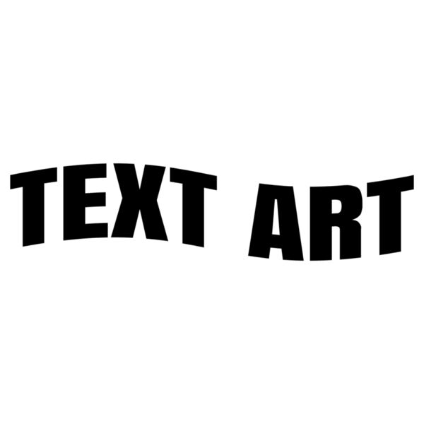 Text Art, Changeable Text, Wavy Effect, Warped Text, Editable Text, Changeable Color Thumbnail