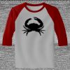 Raglan 3/4 Roundneck Shirt (Gray Body) Thumbnail