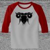 Raglan 3/4 Roundneck Shirt (Gray Body) Thumbnail