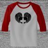 Raglan 3/4 Roundneck Shirt (Gray Body) Thumbnail