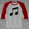 Raglan 3/4 Roundneck Shirt (Gray Body) Thumbnail