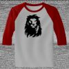 Raglan 3/4 Roundneck Shirt (Gray Body) Thumbnail