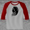 Raglan 3/4 Roundneck Shirt (Gray Body) Thumbnail