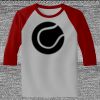 Raglan 3/4 Roundneck Shirt (Gray Body) Thumbnail