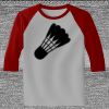 Raglan 3/4 Roundneck Shirt (Gray Body) Thumbnail