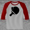 Raglan 3/4 Roundneck Shirt (Gray Body) Thumbnail