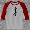 Raglan 3/4 Roundneck Shirt (Gray Body) Thumbnail