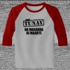 Raglan 3/4 Roundneck Shirt (Gray Body) Thumbnail
