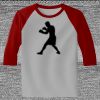 Raglan 3/4 Roundneck Shirt (Gray Body) Thumbnail