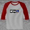 Raglan 3/4 Roundneck Shirt (Gray Body) Thumbnail