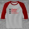Raglan 3/4 Roundneck Shirt (Gray Body) Thumbnail
