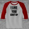 Raglan 3/4 Roundneck Shirt (Gray Body) Thumbnail