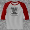 Raglan 3/4 Roundneck Shirt (Gray Body) Thumbnail
