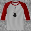 Raglan 3/4 Roundneck Shirt (Gray Body) Thumbnail