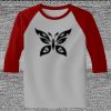 Raglan 3/4 Roundneck Shirt (Gray Body) Thumbnail