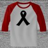 Raglan 3/4 Roundneck Shirt (Gray Body) Thumbnail