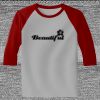 Raglan 3/4 Roundneck Shirt (Gray Body) Thumbnail