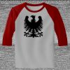 Raglan 3/4 Roundneck Shirt (Gray Body) Thumbnail