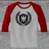 Raglan 3/4 Roundneck Shirt (Gray Body) Thumbnail