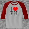 Raglan 3/4 Roundneck Shirt (Gray Body) Thumbnail