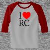 Raglan 3/4 Roundneck Shirt (Gray Body) Thumbnail