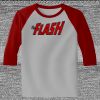 Raglan 3/4 Roundneck Shirt (Gray Body) Thumbnail