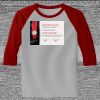 Raglan 3/4 Roundneck Shirt (Gray Body) Thumbnail