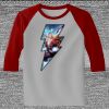 Raglan 3/4 Roundneck Shirt (Gray Body) Thumbnail