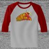 Raglan 3/4 Roundneck Shirt (Gray Body) Thumbnail