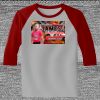Raglan 3/4 Roundneck Shirt (Gray Body) Thumbnail