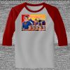 Raglan 3/4 Roundneck Shirt (Gray Body) Thumbnail