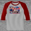 Raglan 3/4 Roundneck Shirt (Gray Body) Thumbnail