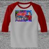Raglan 3/4 Roundneck Shirt (Gray Body) Thumbnail