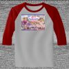 Raglan 3/4 Roundneck Shirt (Gray Body) Thumbnail