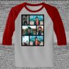 Raglan 3/4 Roundneck Shirt (Gray Body) Thumbnail