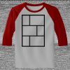 Raglan 3/4 Roundneck Shirt (Gray Body) Thumbnail