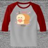 Raglan 3/4 Roundneck Shirt (Gray Body) Thumbnail