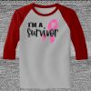 Raglan 3/4 Roundneck Shirt (Gray Body) Thumbnail