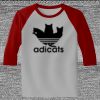 Raglan 3/4 Roundneck Shirt (Gray Body) Thumbnail