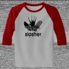 Raglan 3/4 Roundneck Shirt (Gray Body) Thumbnail