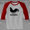 Raglan 3/4 Roundneck Shirt (Gray Body) Thumbnail