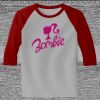Raglan 3/4 Roundneck Shirt (Gray Body) Thumbnail