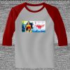 Raglan 3/4 Roundneck Shirt (Gray Body) Thumbnail