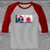 Raglan 3/4 Roundneck Shirt (Gray Body) Thumbnail