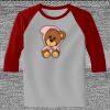 Raglan 3/4 Roundneck Shirt (Gray Body) Thumbnail