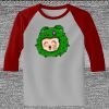 Raglan 3/4 Roundneck Shirt (Gray Body) Thumbnail