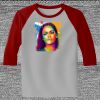 Raglan 3/4 Roundneck Shirt (Gray Body) Thumbnail